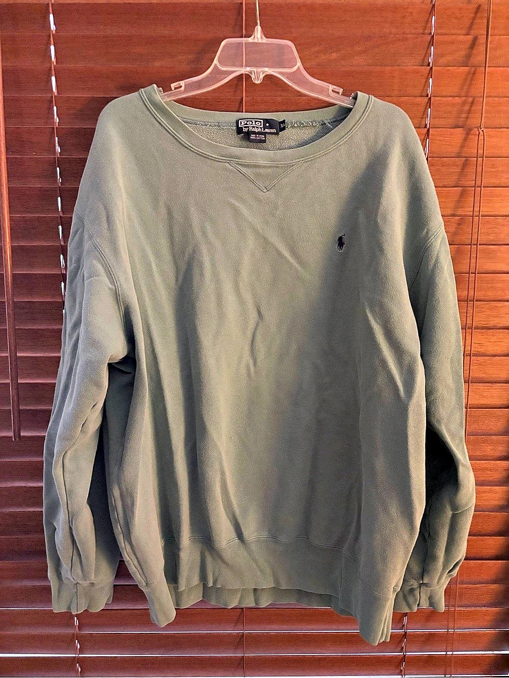 Vintage Polo Ralph Lauren Crewneck Sweatshirt Men's Green XL